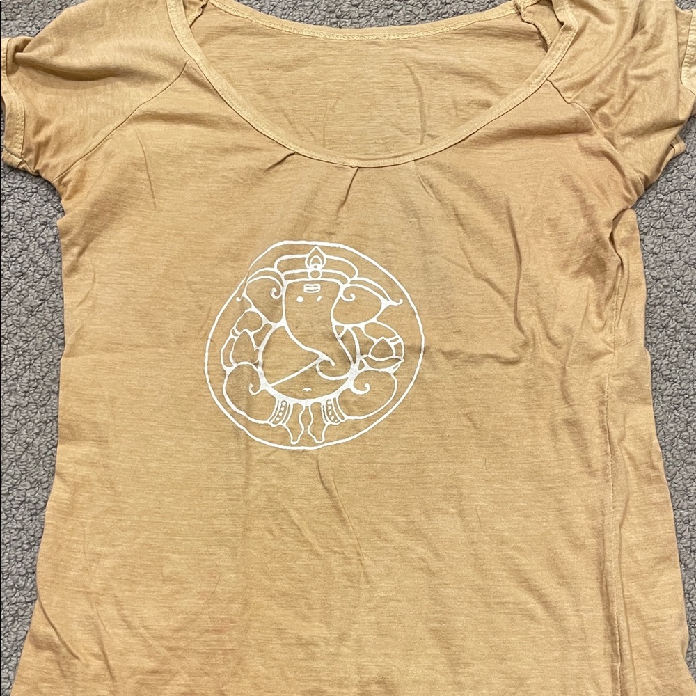 Women's Tan Graphic Tee